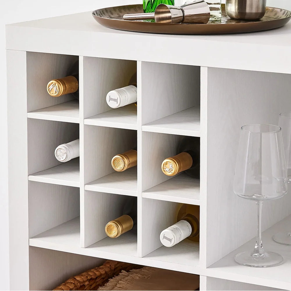 Cube Shelf, Bottle Organizer Insert, 9 sections