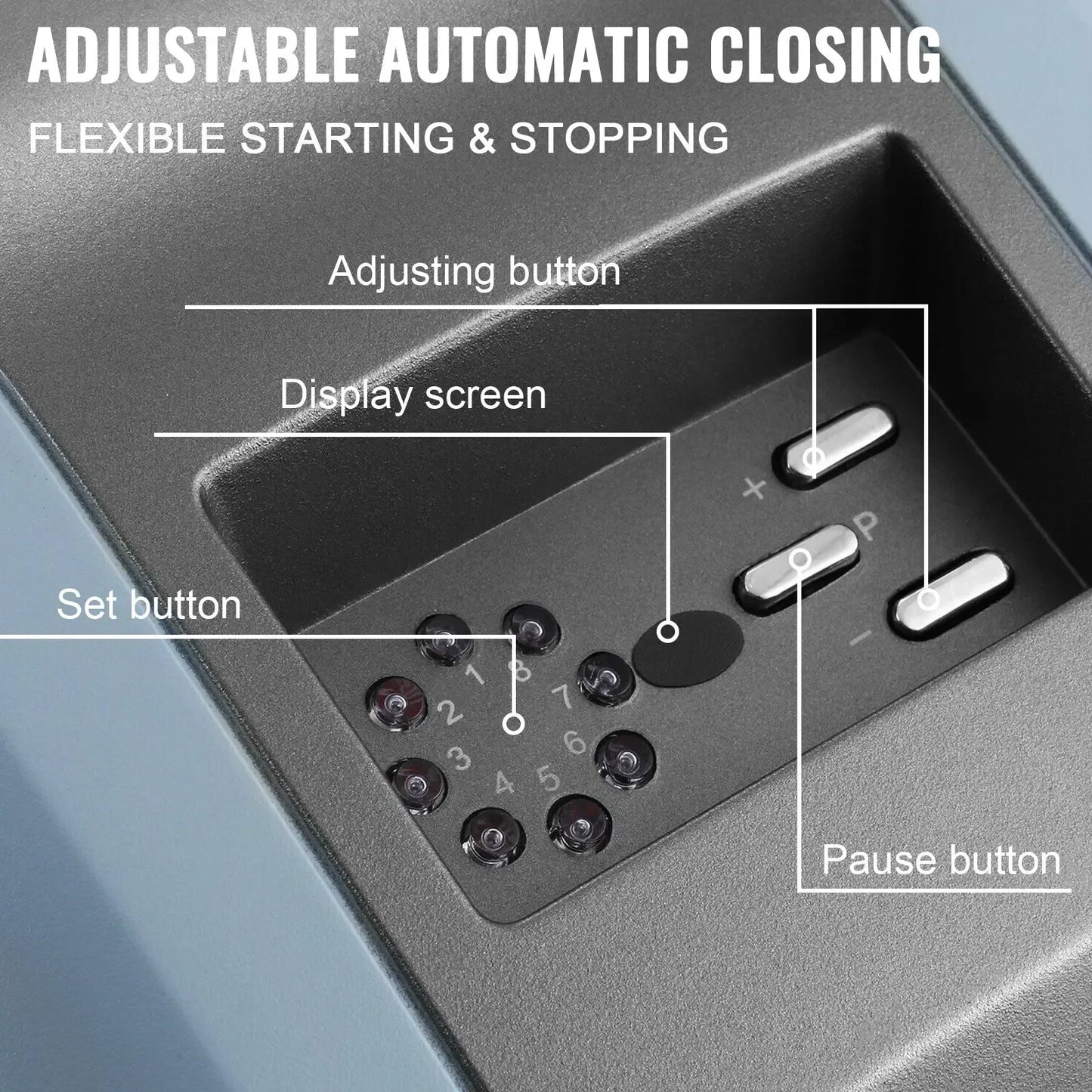 VEVOR 220V electric door opener with 800N/1000N with automatic lift system, 12㎡/15㎡ wide range, dual remote control, and silent motor
