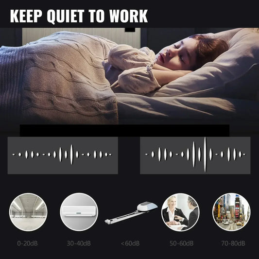 VEVOR 220V electric door opener with 800N/1000N with automatic lift system, 12㎡/15㎡ wide range, dual remote control, and silent motor