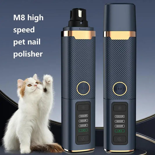 Dog/Cat Nail Trimmers, Rechargeable Nail Grinder With LED Light