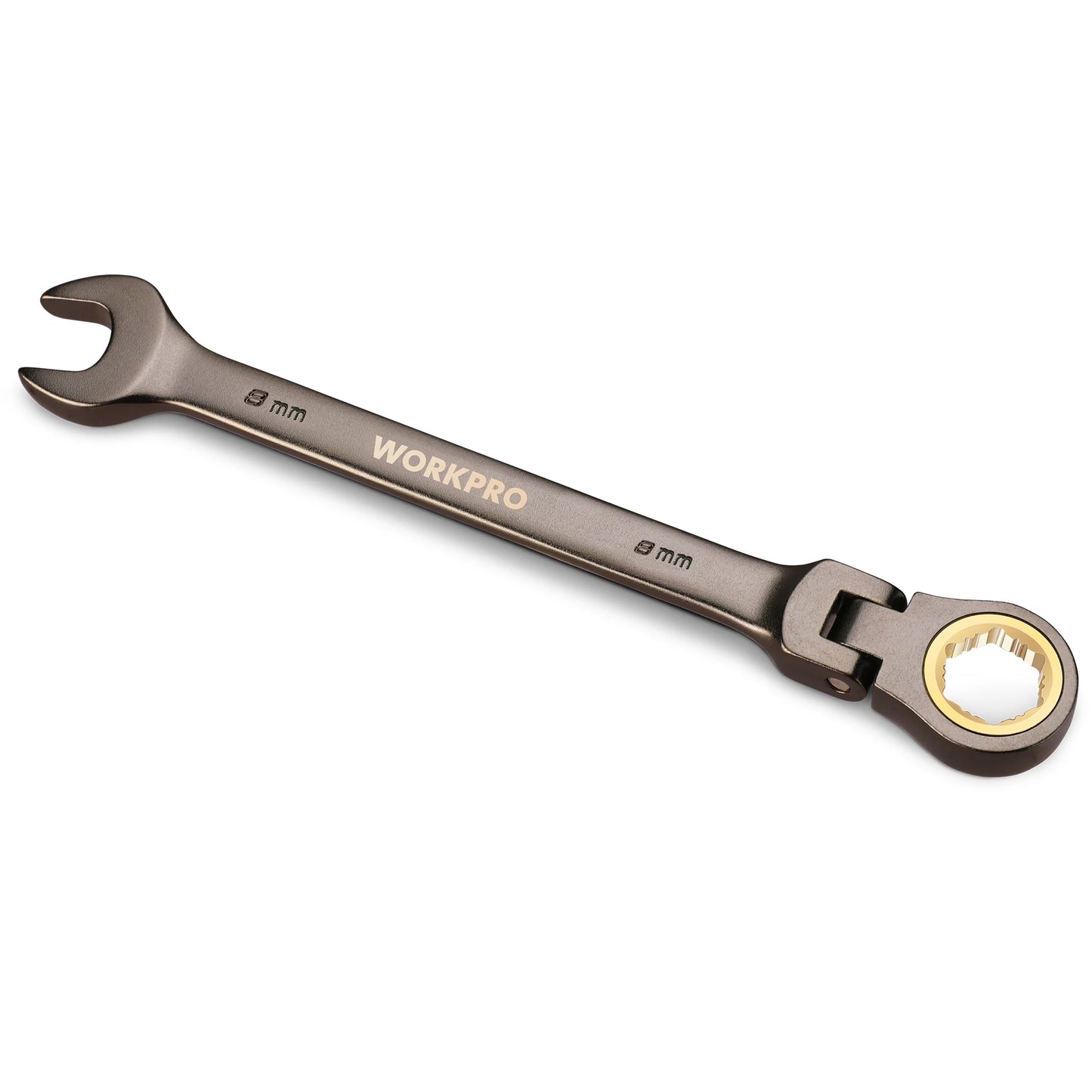 8pcs Flex-Head Ratcheting Combination Wrench Set, SAE 5/16-3/4 in 72-Teeth CR-V Constructed, Choice of 14 different Sets