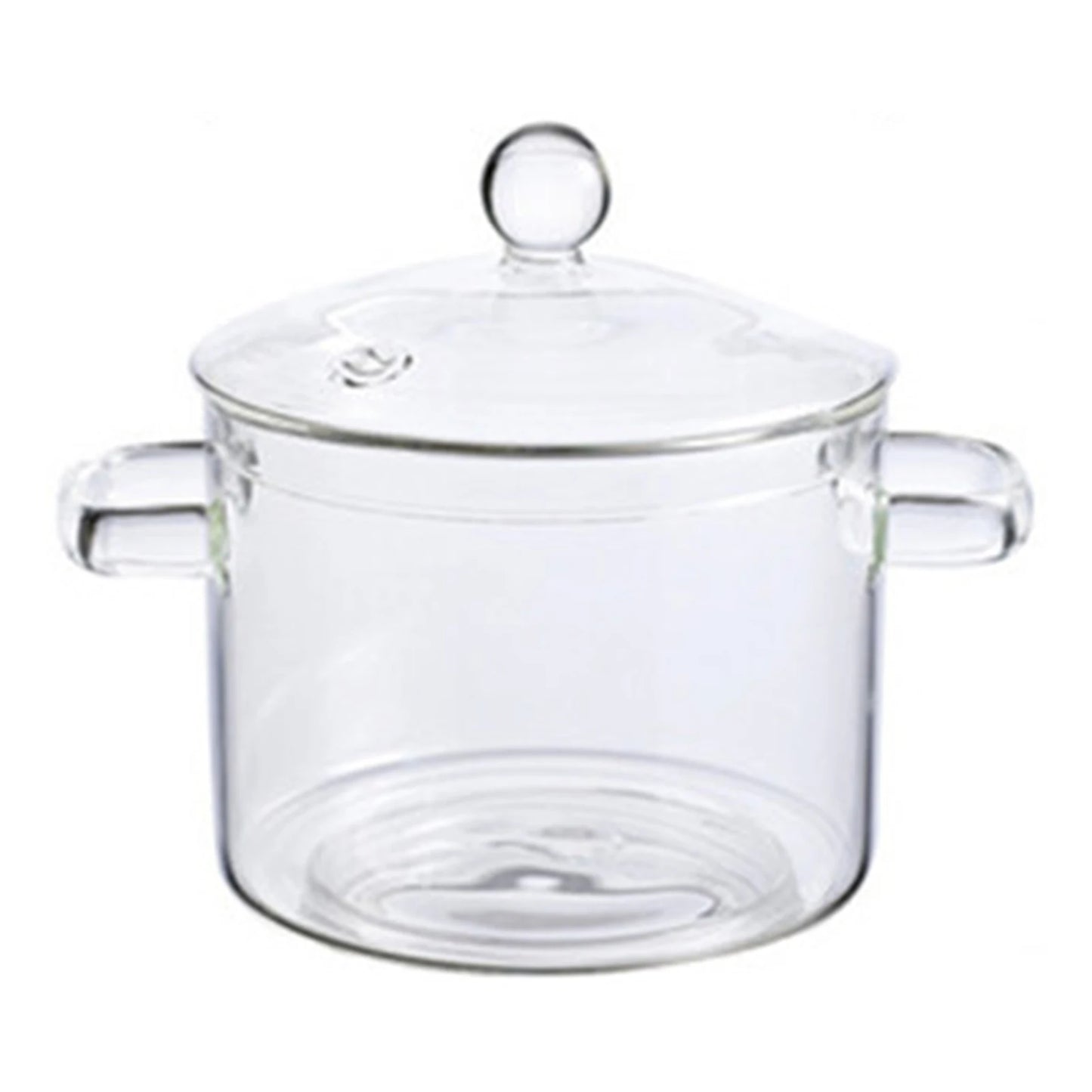 Glass Saucepan with Glass Cover, 2 Pc or 1 Pc Sets