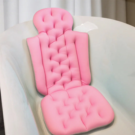 Full Body Pillow , Non Slip Folding Bath Mat, Adult, Relax Neck, Back, and Head