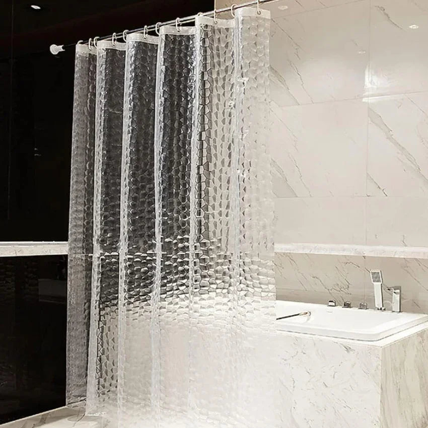 Thick, Waterproof and Transparent Water Cube Shower Curtain