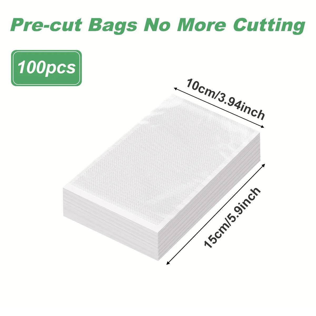 BPA-Free Vacuum Sealer Bags for Food Storage, 100pcs, Kitchen Accessories