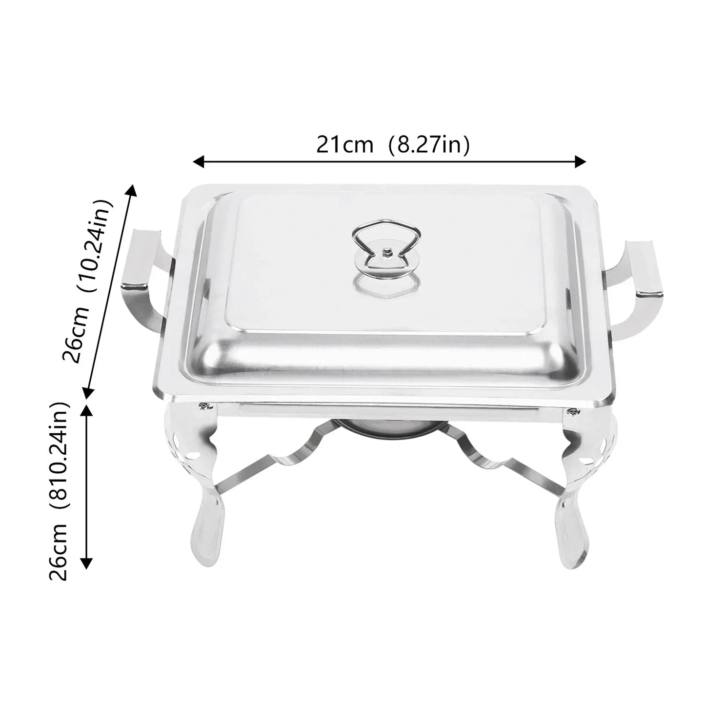 Stainless Steel Food Warmer with Lid- 5L