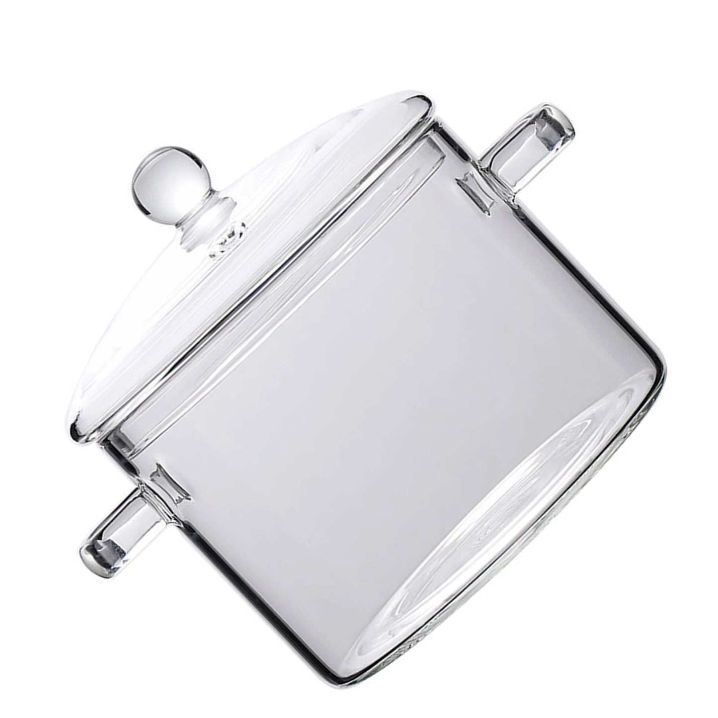 Glass Saucepan with Glass Cover, 2 Pc or 1 Pc Sets