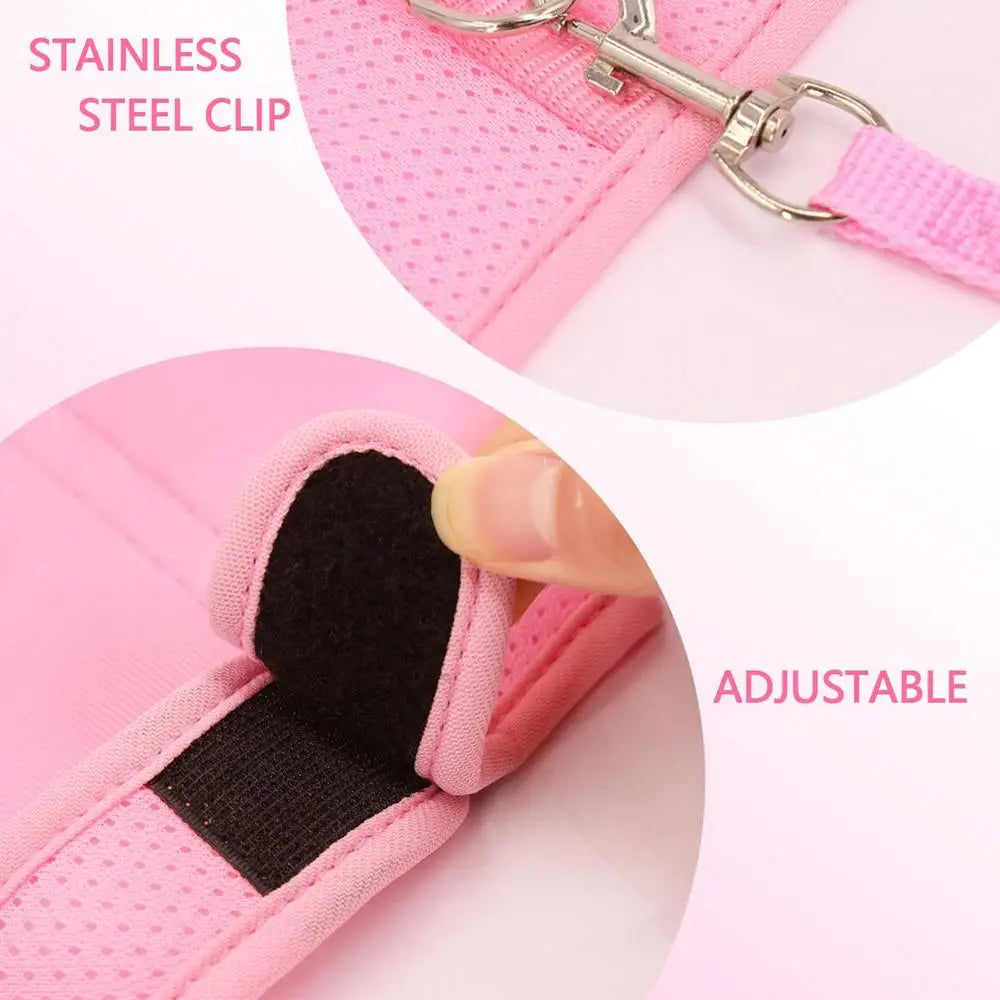 Mesh Bunny Harness And Leash, Soft, Adjustable Vest Harness And Leash