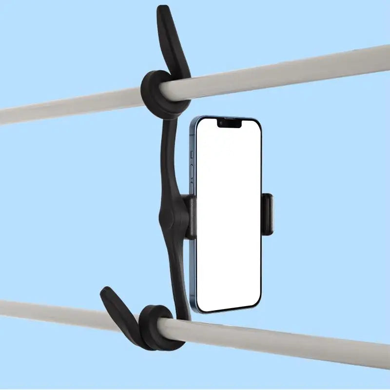 Treadmills Phone Holder, Folding Cellphone Bracket, Bendable Treadmill Phone Stand
