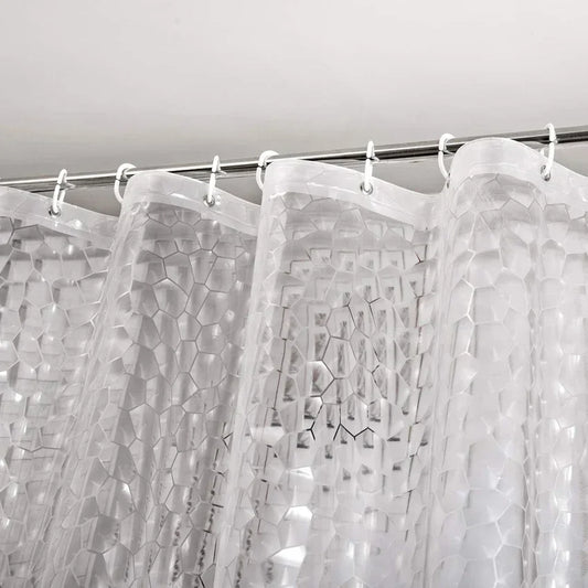 Thick, Waterproof and Transparent Water Cube Shower Curtain