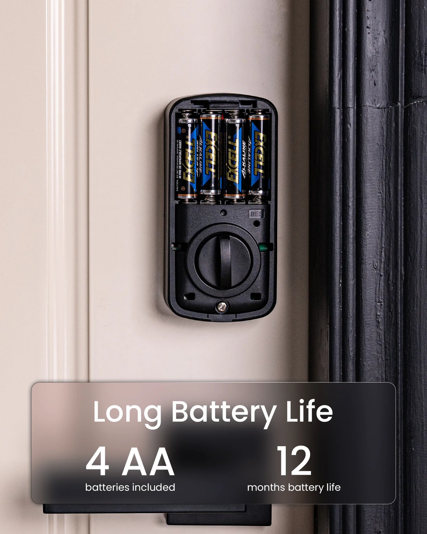 DESLOC A100F Keyless Entry Door Lock, Keypad Fingerprint Smart Lock Deadbolt for Front Door, Easy Installation, 12Months Battery