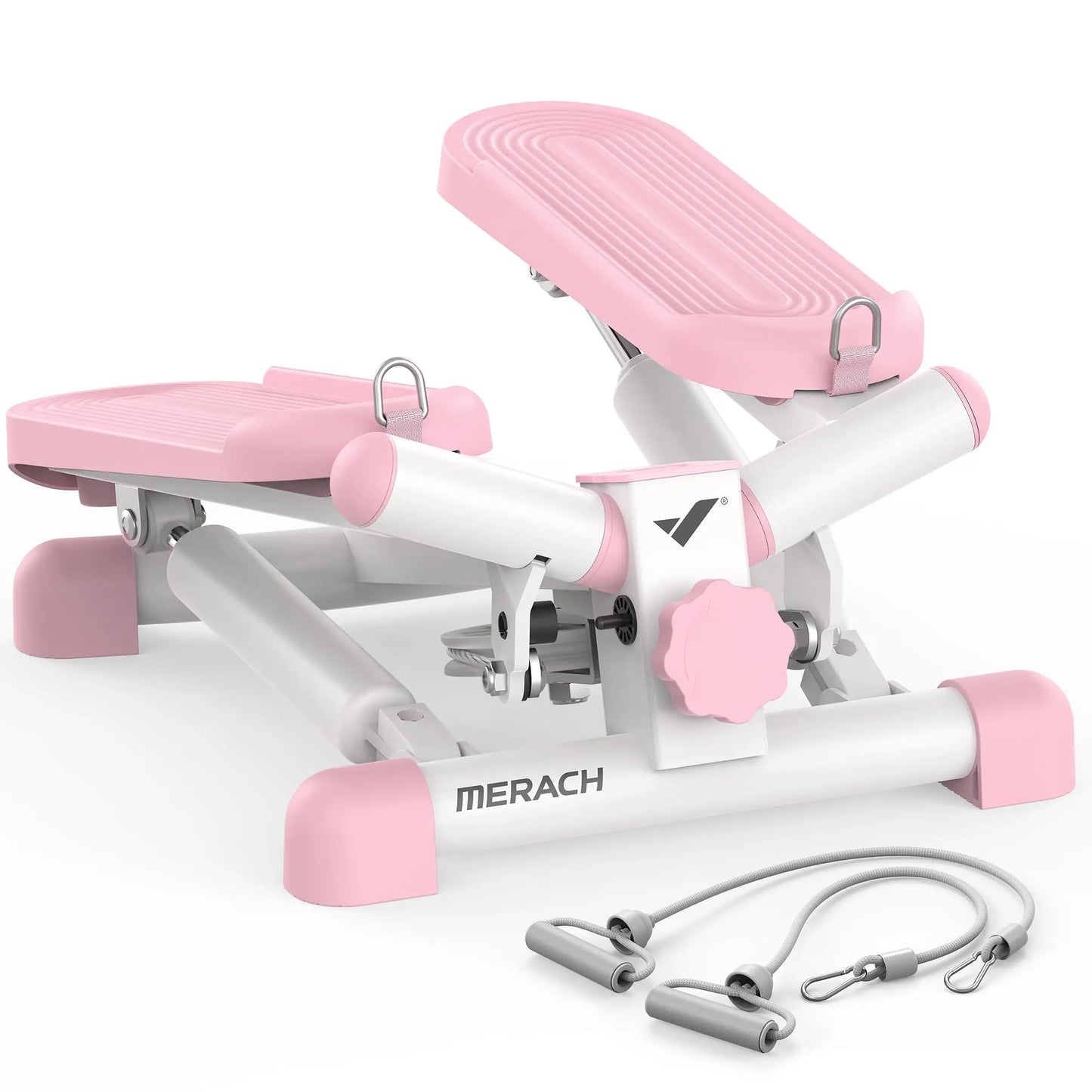 Mini Twist Stair Stepper for Exercise, 330LBS Capacity, with Resistance Band for Fitness, 2 Colors to Choose From, Quiet