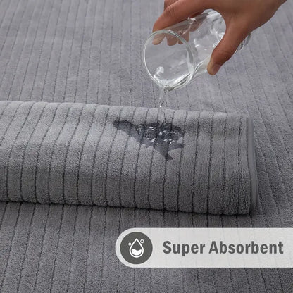 4 Oversized Bath Towels Set-35"x70", Extra Large Microfiber, Choice of 4 Colors