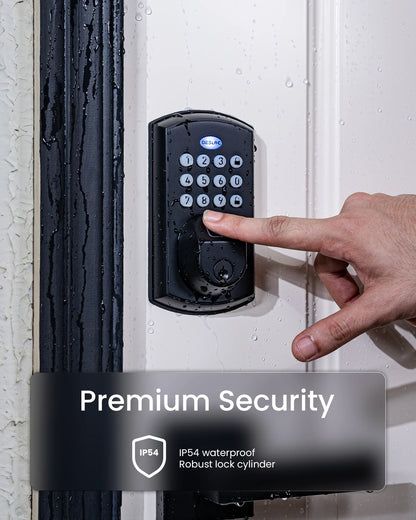 DESLOC A100F Keyless Entry Door Lock, Keypad Fingerprint Smart Lock Deadbolt for Front Door, Easy Installation, 12Months Battery