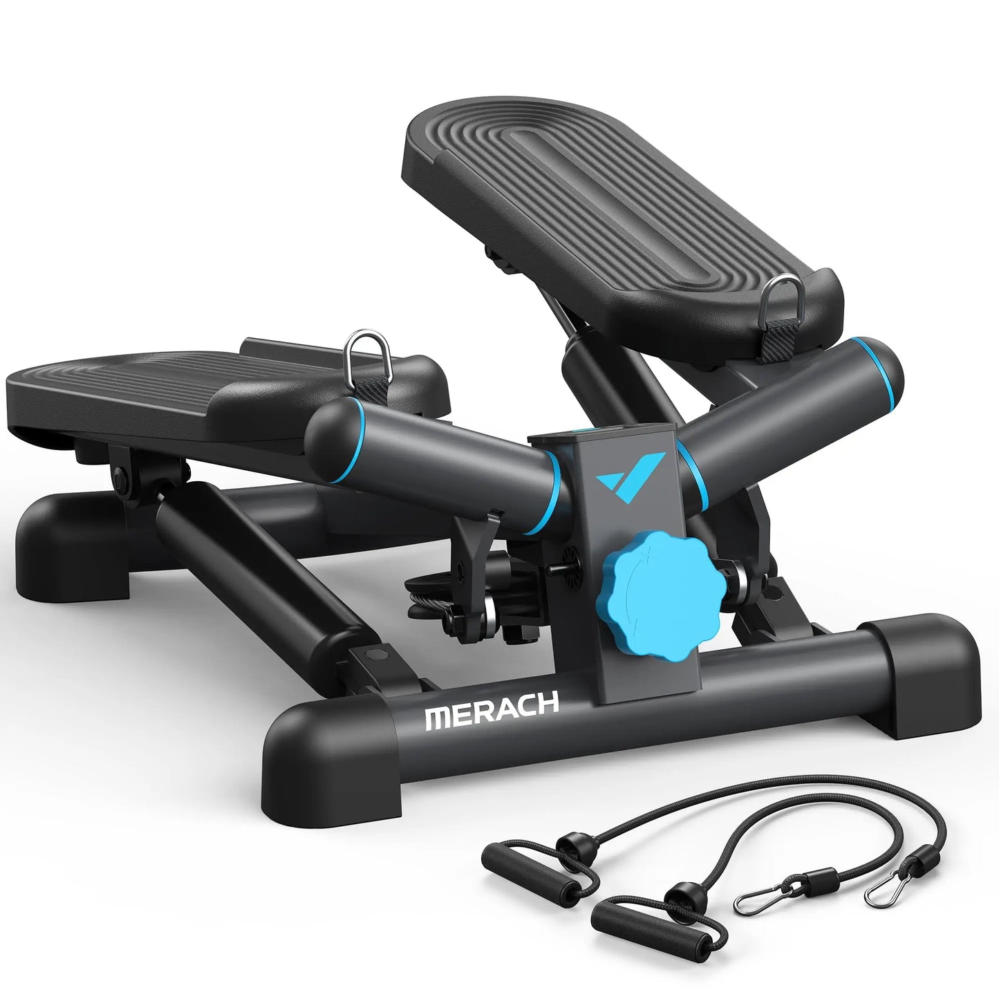 Mini Twist Stair Stepper for Exercise, 330LBS Capacity, with Resistance Band for Fitness, 2 Colors to Choose From, Quiet