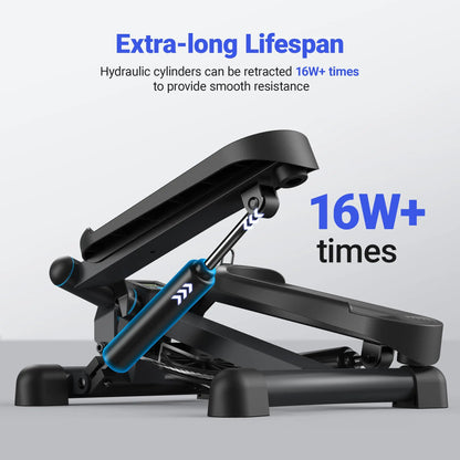 Mini Twist Stair Stepper for Exercise, 330LBS Capacity, with Resistance Band for Fitness, 2 Colors to Choose From, Quiet