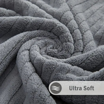 4 Oversized Bath Towels Set-35"x70", Extra Large Microfiber, Choice of 4 Colors