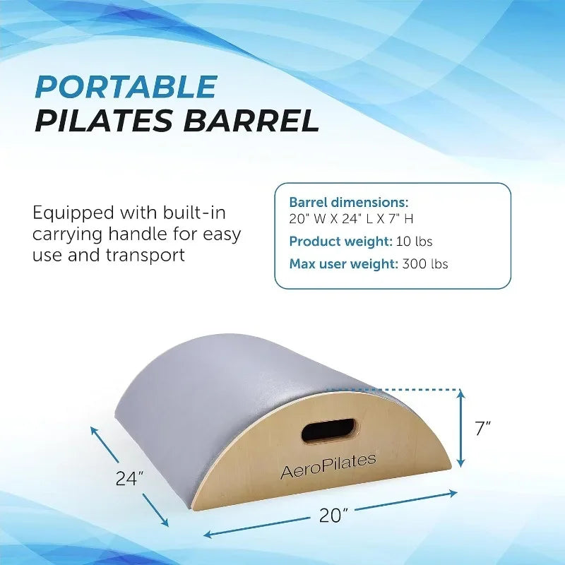 AeroPilates Precision Arc Barrel | Decompress and Lengthen Spine | Two Free Online Workout Videos Included