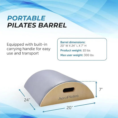 AeroPilates Precision Arc Barrel | Decompress and Lengthen Spine | Two Free Online Workout Videos Included