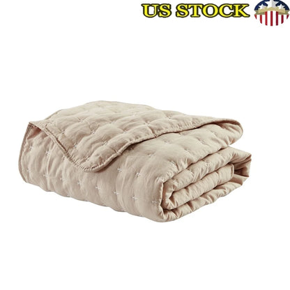 Polyester, Cross Stitch Throw Blanket- 50x60 Inches