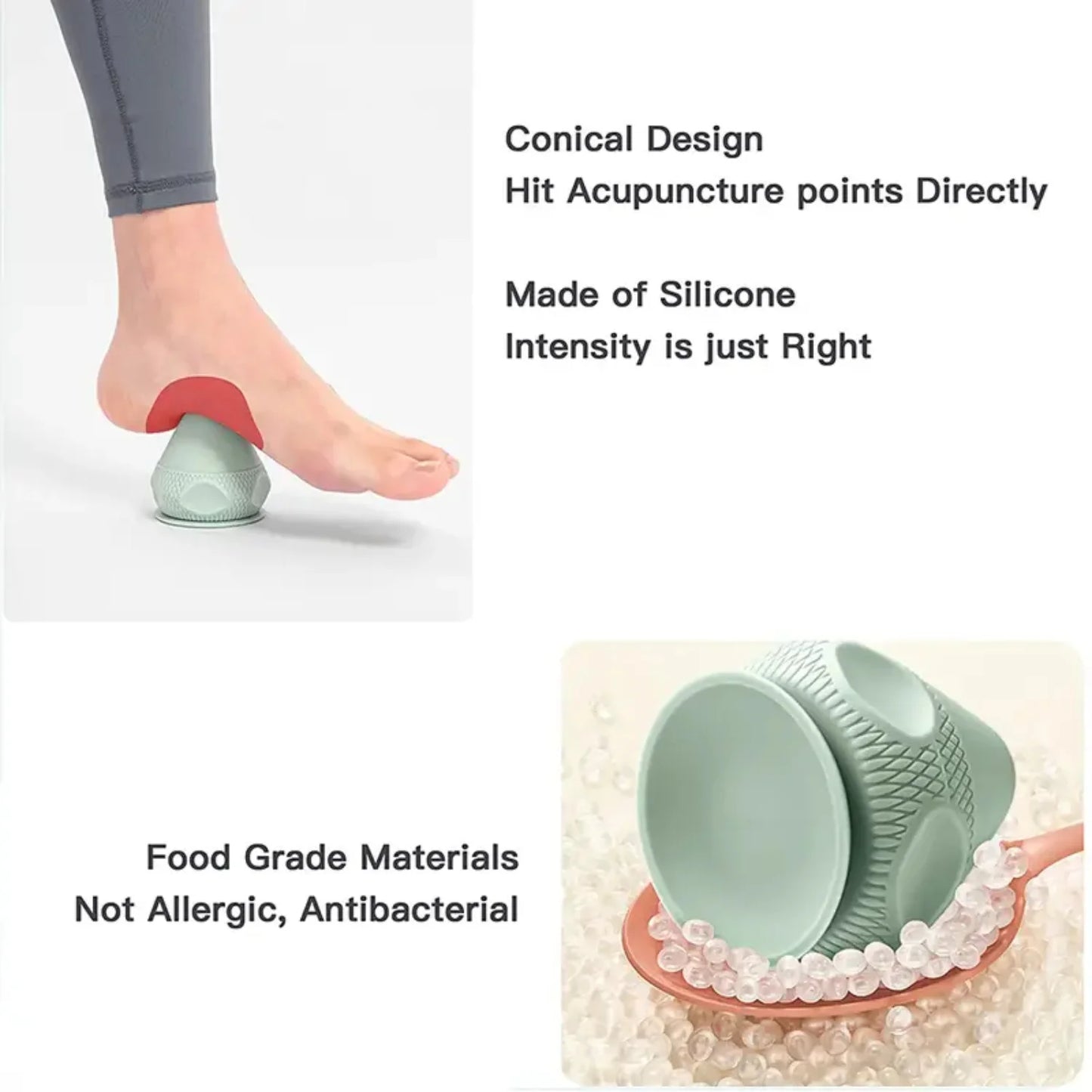 1pc Muscle Pain Relief Therapy Massage Ball with Suction Cup for Yoga and Fitness - Deep Tissue Self Massager for Back, Neck, Foot