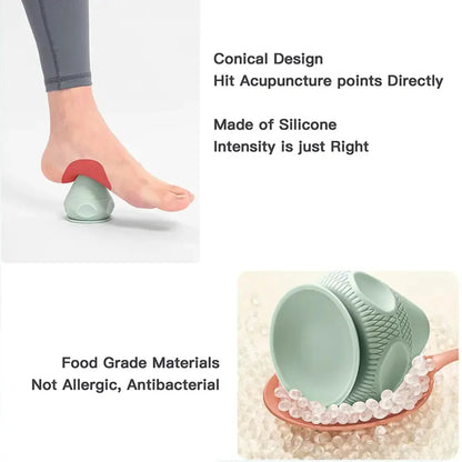 1pc Muscle Pain Relief Therapy Massage Ball with Suction Cup for Yoga and Fitness - Deep Tissue Self Massager for Back, Neck, Foot