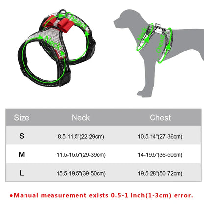 Reflective Dog Harness, Nylon Dog Harness/Vest, Bling, Rhinestone, with a Bow