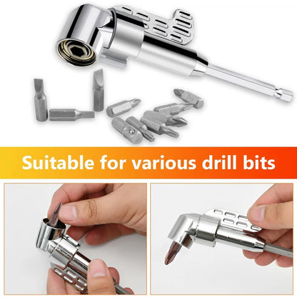 105 Degree Right Angle Drill Adapte, 2025 New Upgraded Attachment Extension Bit, Power Screwdriver Socket
