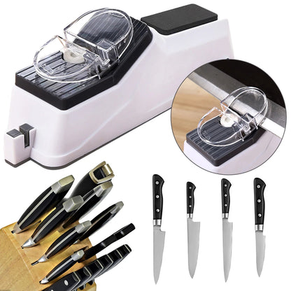 Automatic Knife Sharpener-Adjustable, Rechargable, Fast Sharpening Tool-Knife and Scissor Sharpening-Choice of 2 Sizes