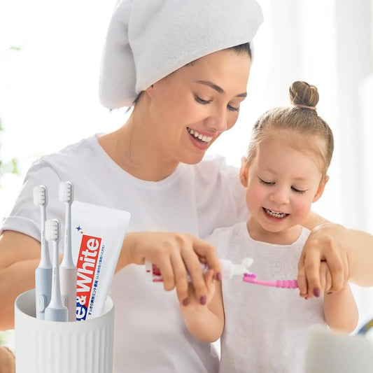 White Ceramic Tumbler Cup, Reusable, Toothbrush, Toothpaste Holder