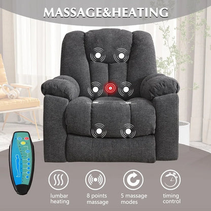 Power Lift Recliner Chair with Massage and Heat