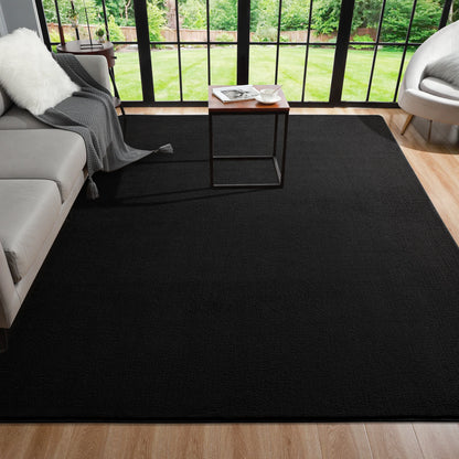 Black, Nonslip, Rectangular Carpet- Soft, For any , 2 Color and Size Choices
