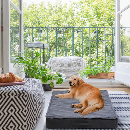 Dog Beds, Orthopedic Dog Bed for Medium Large Dogs Waterproof Lining, and Non-Slip Bottom, Machine Washable, Size Selection