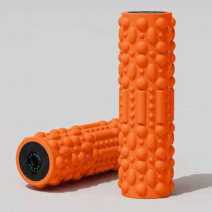 Electric Vibrating Exercise Foam Roller, Rechargeable, 5 Modes Tissue Massager for Yoga, Pilates