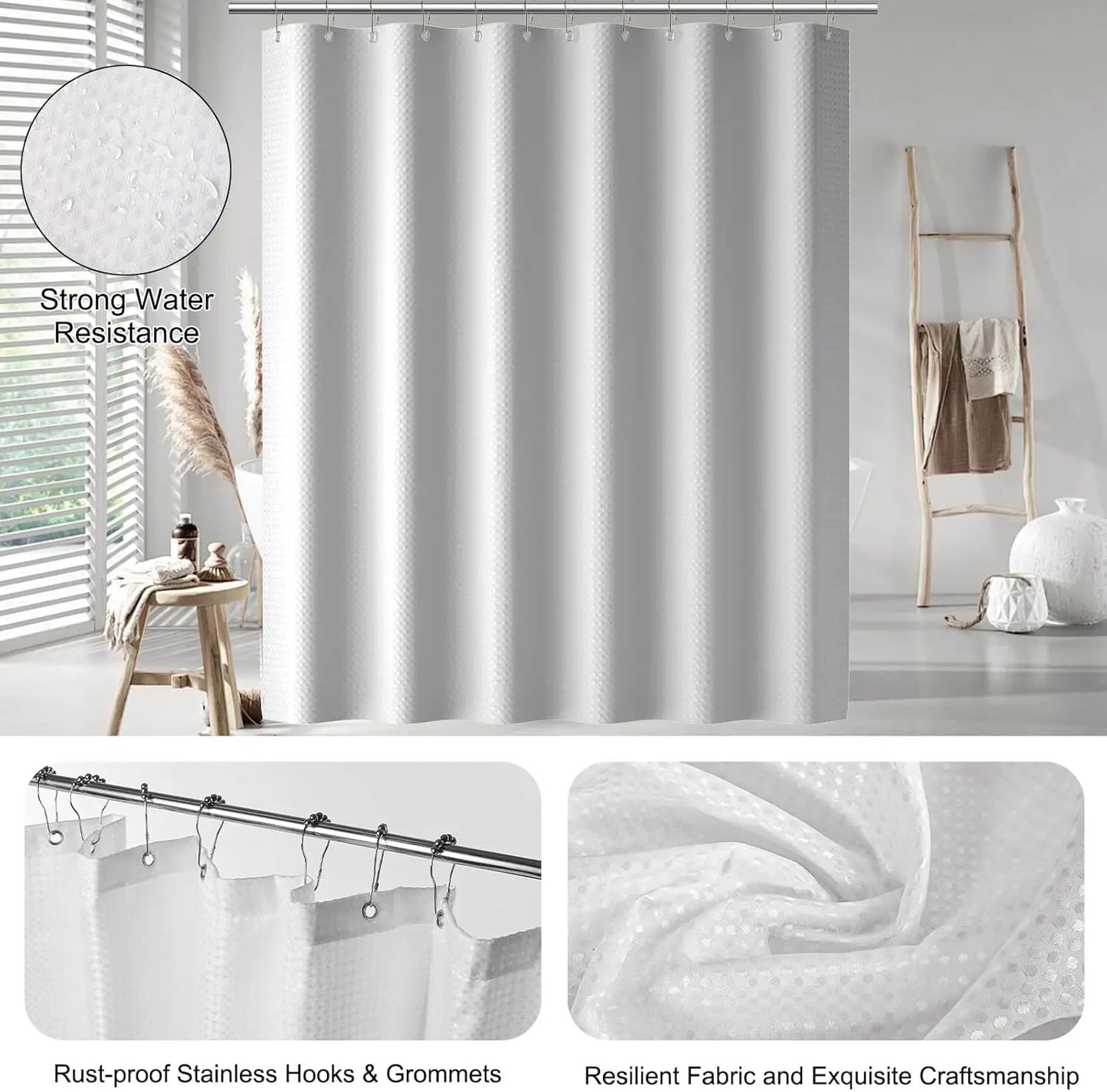 24PCS Bathroom Set, Stylish & Functional, White