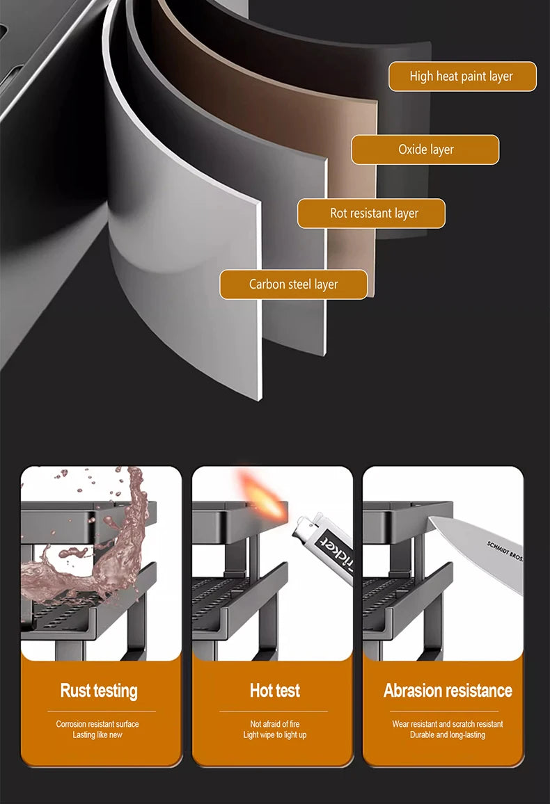 Bathroom Storage Rack, Adhesive Wall Mounted Towel Rack, Bathroom Cosmetics Storage Rack