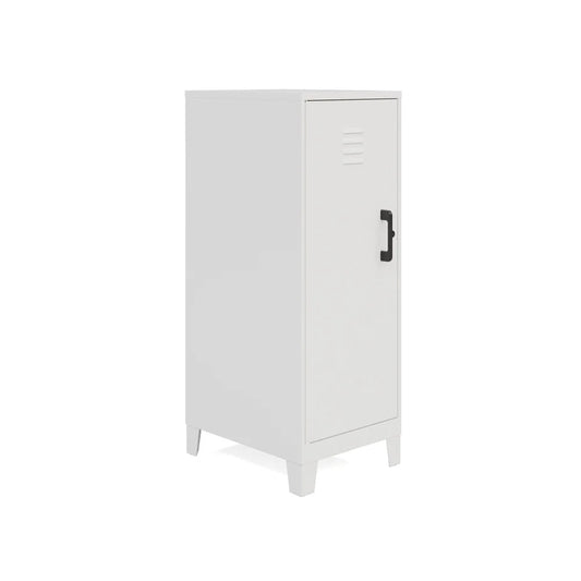 42.5 Inch, 3 Shelf Metal Locker/Cabinet, Fully Assembled, Vented Door, Lockable, Eco-Friendly Steel