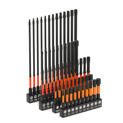 Impact Bit Set-3/6 Inch & Impact Hex Head Allen Wrench, Drill Bit Set-2/4 Inch with CNC Machined Tips, Choice of 3 sets