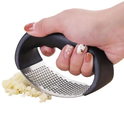 Stainless Steel Garlic Press/Crusher, Manual Minced or Chopped Garlic t