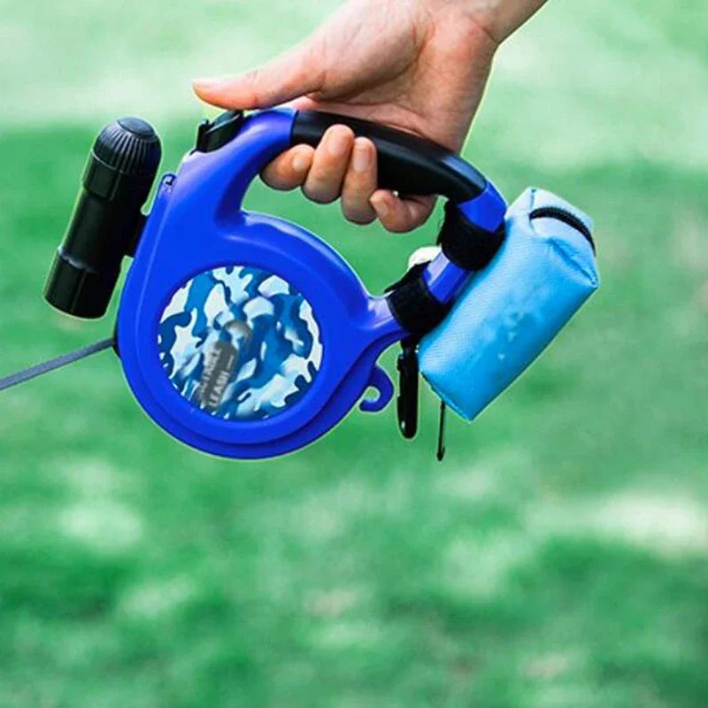 Dog Nylon Medium Storage Bag for Plastic bags with Clip, Attaches to Leash