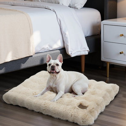 Fluffy Dog Bed for Small, Medium and Large Dogs, Plush Faux Fur, Calming, Anti Anxiety, Washable, Soft, Warm Dog Bed, Selection of Sizes and Color