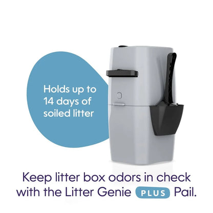 Cat Litter Disposal System, Odor Control, Antimicrobial Refill Bag Included, Keeps Home Fresh, Compact and Easy to Use