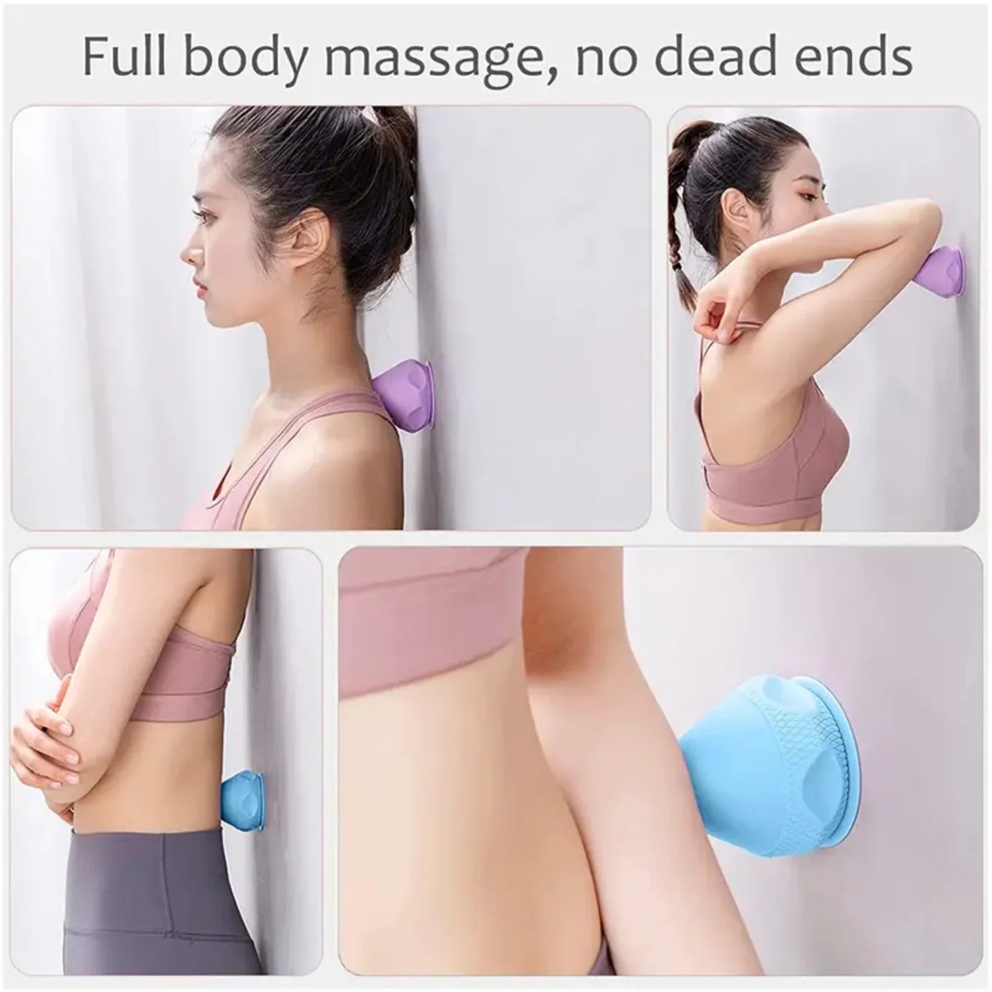 1pc Muscle Pain Relief Therapy Massage Ball with Suction Cup for Yoga and Fitness - Deep Tissue Self Massager for Back, Neck, Foot