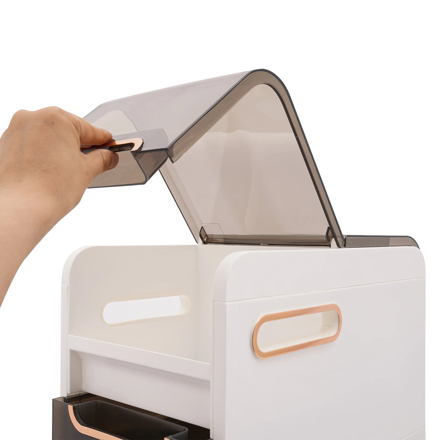 Modern Bathroom Cabinet, PP Toilet Sideboard, Narrow Bathroom Storage Cabinet with 2/3/4 Drawer Storage, Floor Shelf