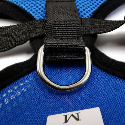 Dog/Cat Breathable and Comfortable Harness with Leash, Polyester, Adjustable Mesh Dog/Cat Harness -S, M.L, XL, 7 Color Selections