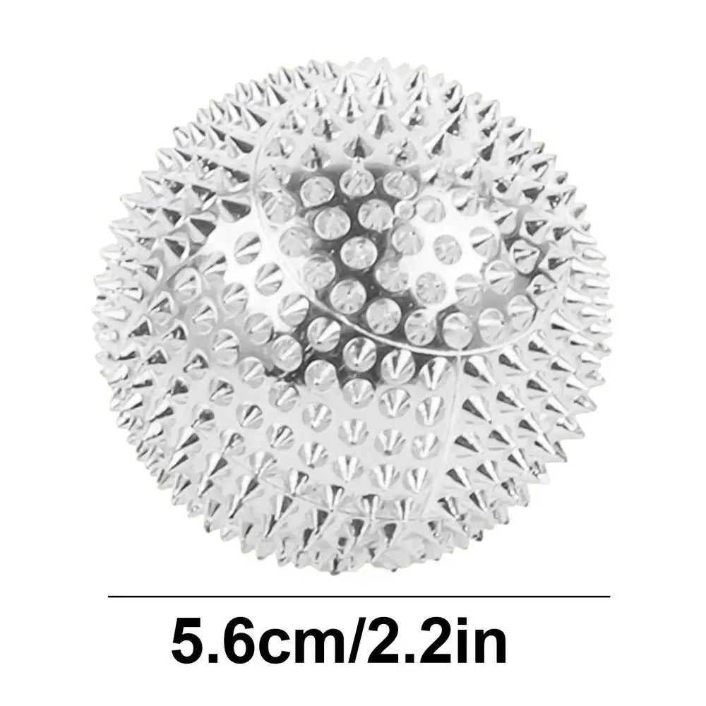 1 Pair Round Hand Exercise Balls, Spiked Massagers, Magnetic Massaging Balls With Dense Spines, 2 Colors, Selection of Sizes