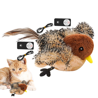Remote Control Simulated Chirping Bird Toy,  Plush, Chirping, Interactive