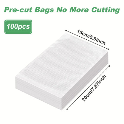 BPA-Free Vacuum Sealer Bags for Food Storage, 100pcs, Kitchen Accessories