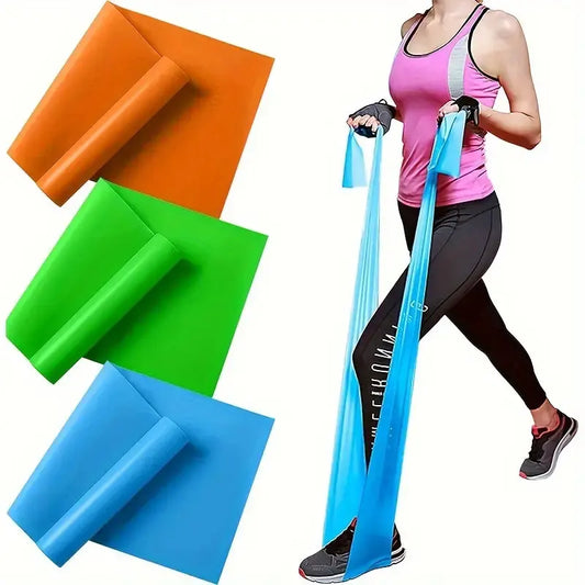 3pc/set, Yoga Elastic Fitness Resistance Band For Men and Women, Yoga Stretch Belt For Strength Training