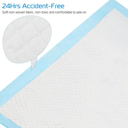 50Pcs/Set, Dog Training Pads, Puppy Pee Pads, Cat Wee Pads, Potty-Train, 24x18In Medium